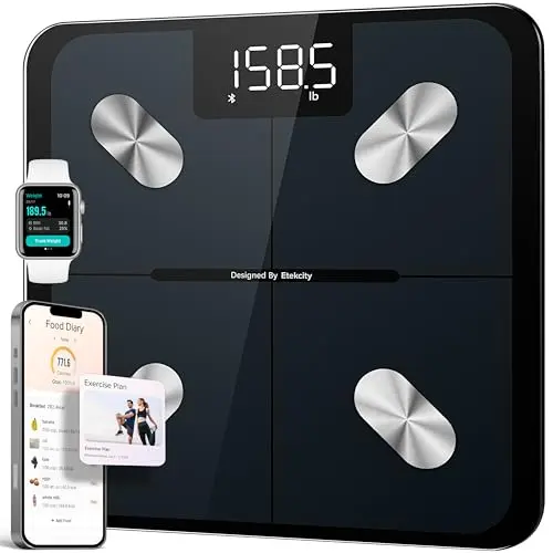 Etekcity smart scale with LED display and app connectivity for body metrics