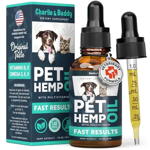 Charlie & Buddy basic hemp oil for dogs anxiety and pain relief
