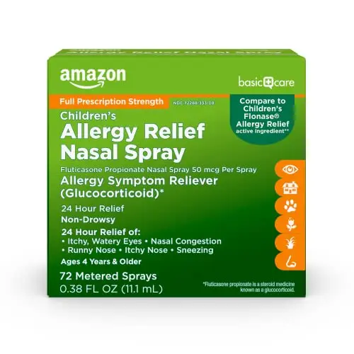 Amazon Basic Care Children's Fluticasone Propionate Nasal Spray