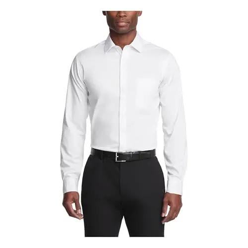 Van Heusen ultra wrinkle-free dress shirt with flex collar