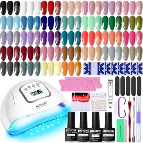 JODSONE gel nail polish kit with 32 colors