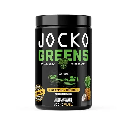 Jocko Fuel Daily Greens Powder in pina colada flavor
