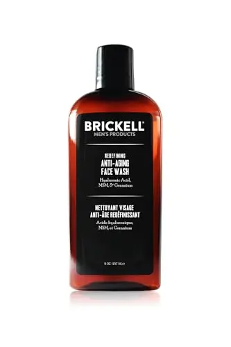 Brickell Men's Redefining Anti-Aging Face Wash bottle