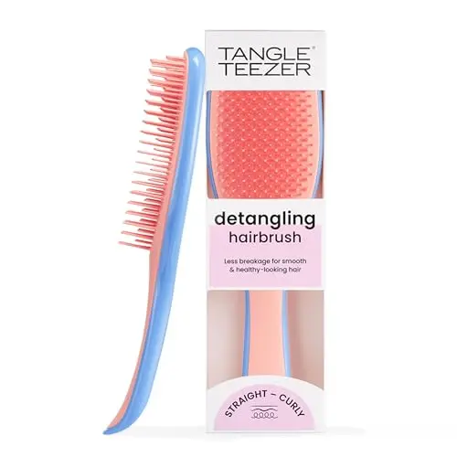 Tangle Teezer detangling brush for wet and dry hair in apricot color