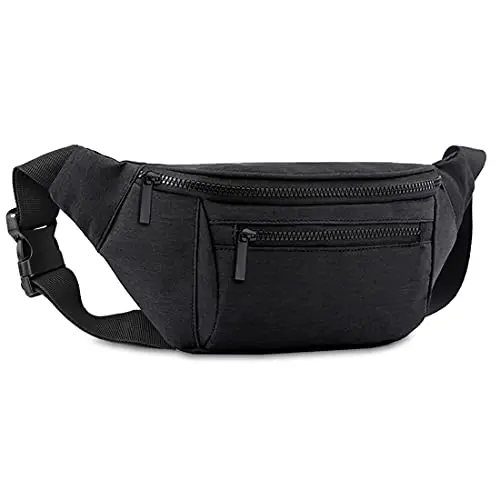 AIKENDO black waist pack with multiple pockets
