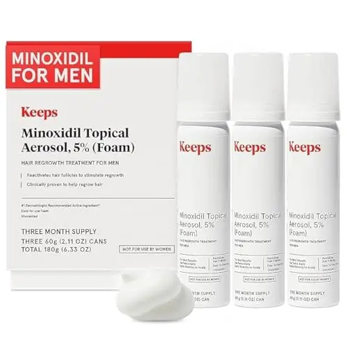Keeps Extra Strength Minoxidil Foam for Men