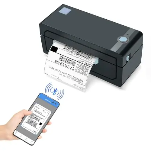 JADENS Bluetooth thermal shipping label printer