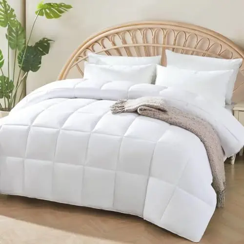 STWIENER bamboo viscose comforter in white for hot sleepers