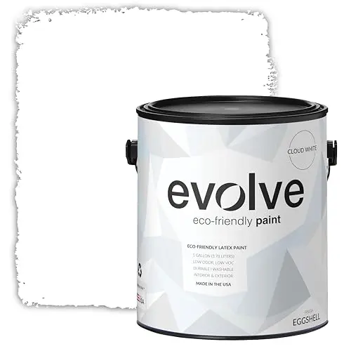 EVOLVE Paint & Primer environment-friendly white paint in gallon can