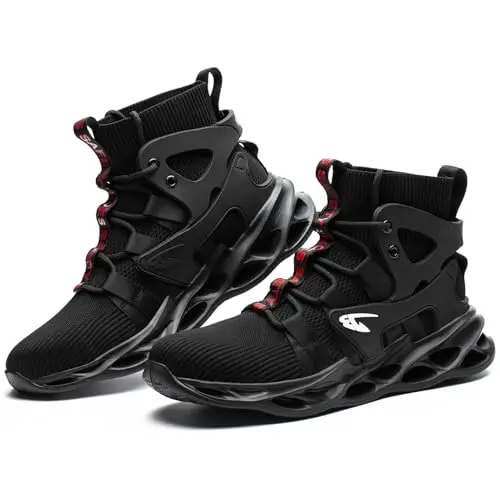 ORISTACO high cut work safety boots with steel toe