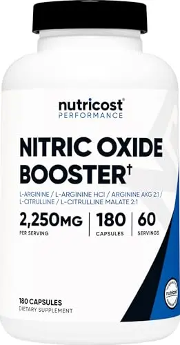 Nutricost Nitric Oxide Booster capsules bottle