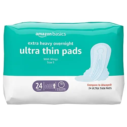 Amazon Basics Extra Heavy Overnight Ultra Thin Pad