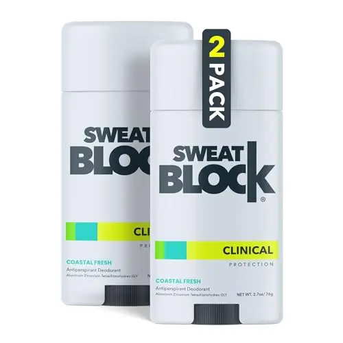 SweatBlock clinical strength deodorant and antiperspirant stick for men and women