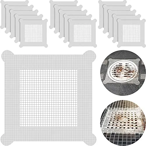 Chengu disposable shower drain hair catcher mesh stickers in bulk pack