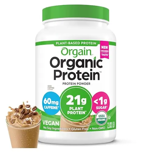 Orgain Organic Iced Coffee vegan protein powder
