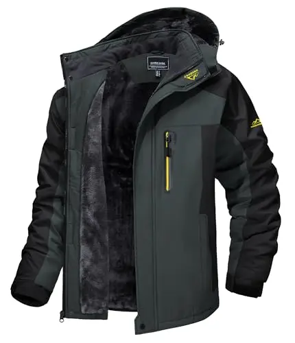 TACVASEN Snow Jacket in gray