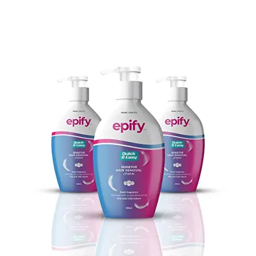 Epify intimate hair removal cream with herbal extracts