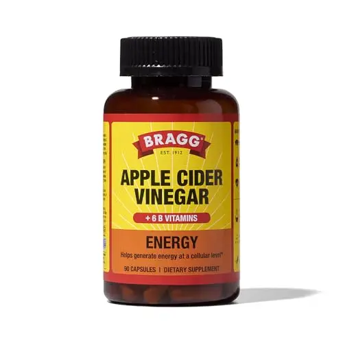 Bragg Energy Apple Cider Vinegar Capsules with B-12