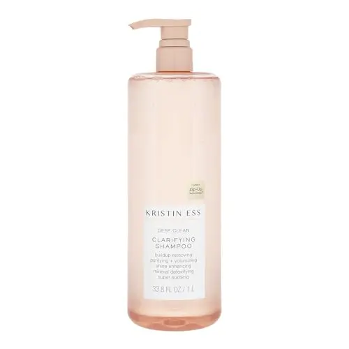 Kristin Ess Clarifying Detox Shampoo bottle with pump