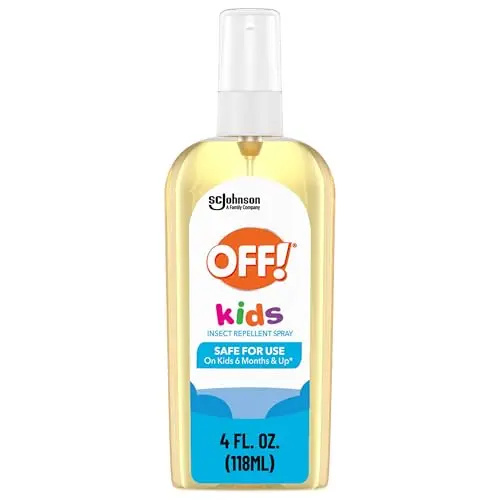 OFF! Kids plant-based mosquito repellent spray bottle
