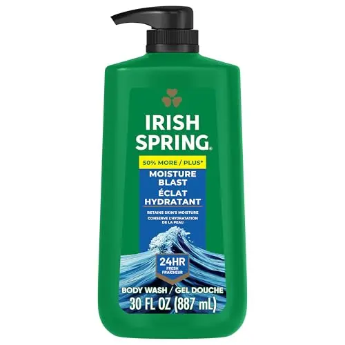 Irish Spring Moisture Blast Body Wash pump bottle
