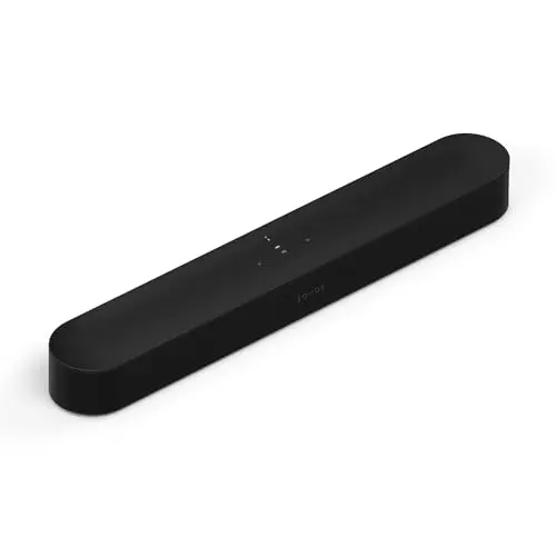 Sonos Beam Gen 2 soundbar with compact design and Dolby Atmos