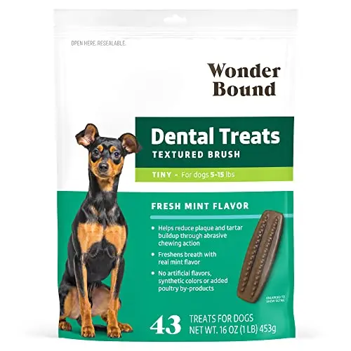 Wonder Bound Dog Dental Treats for small dogs with mint flavor