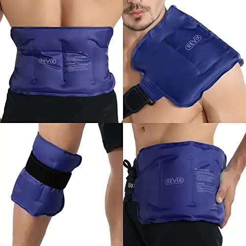 REVIX lower back ice pack with stretch strap