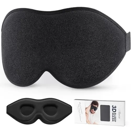 LitBear 3D contoured sleep mask for side sleepers