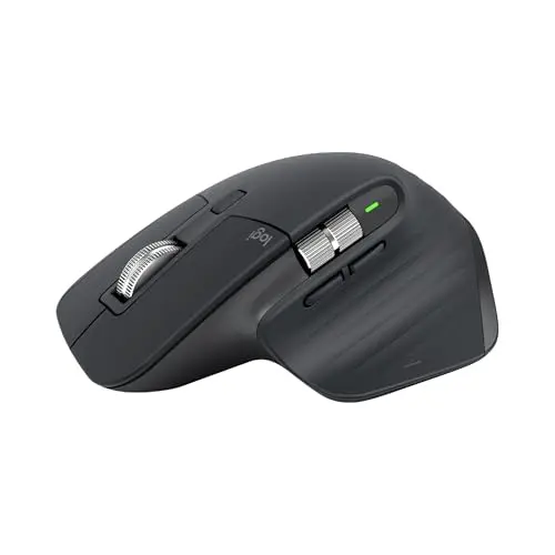 Logitech MX Master 3S wireless mouse in graphite color