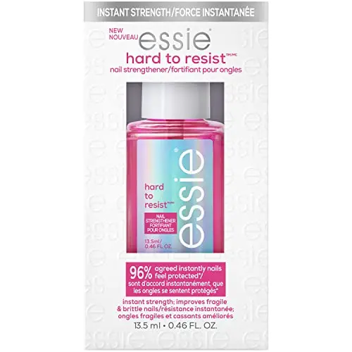 essie Hard To Resist nail strengthener with pink tint