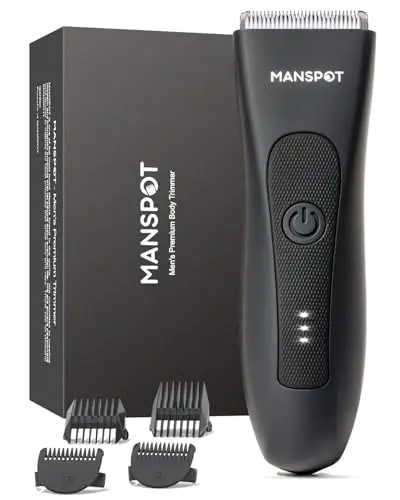 MANSPOT groin and body hair trimmer with ceramic blades