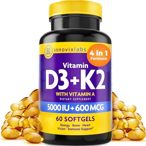 InnovixLabs Vitamin D3 K2 supplement bottle