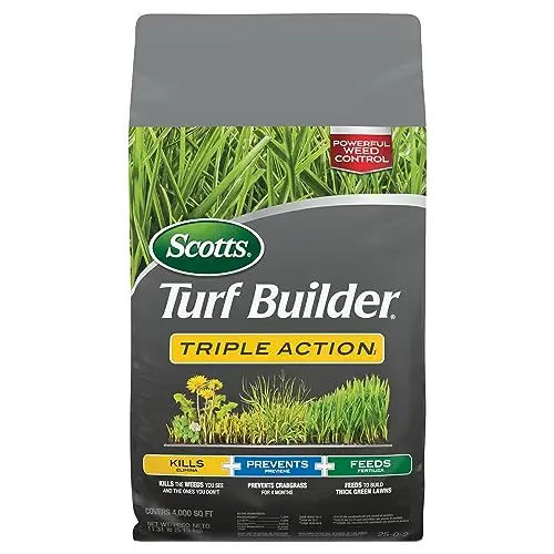 Scotts Turf Builder Triple Action weed preventer and fertilizer