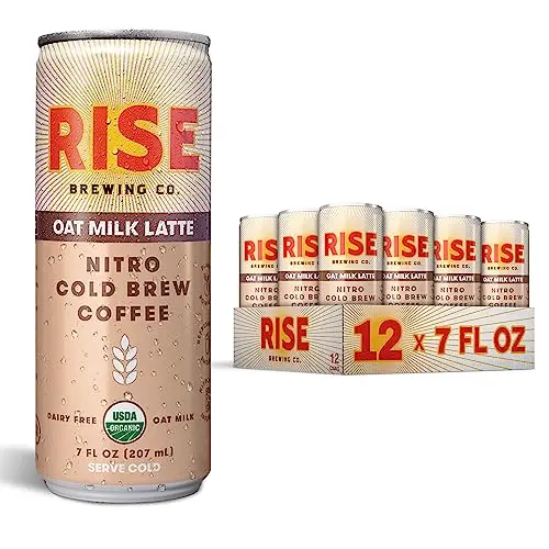 RISE Brewing Co. Oat Milk Nitro Cold Brew Latte can