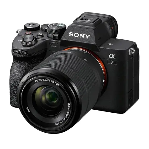 Sony Alpha 7 IV full-frame mirrorless camera with 28-70mm lens