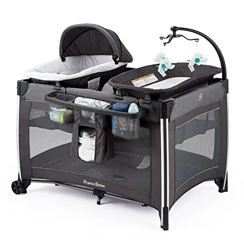 Pamo Babe 4-in-1 nursery center with bassinet and changing table