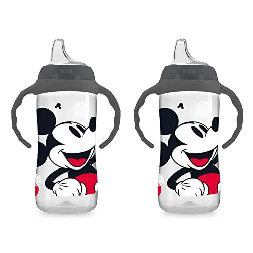 NUK Mickey Mouse sippy cup with removable handles for toddlers