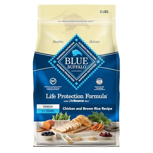 Blue Buffalo Life Protection Senior dry dog food with natural ingredients