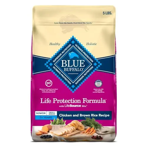 Blue Buffalo Small Breed Senior dry dog food for small dogs