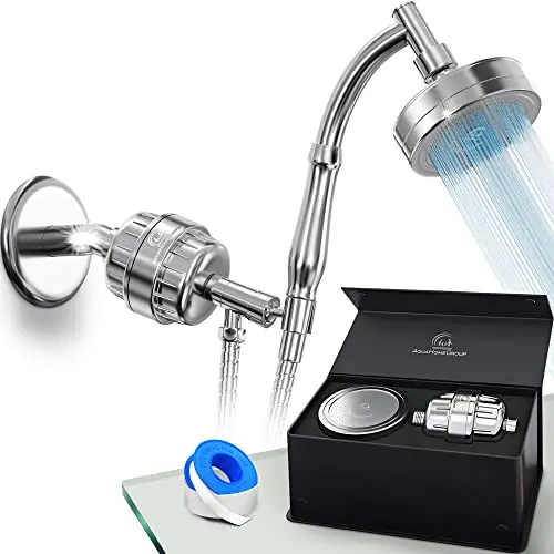 AquaHomeGroup handheld shower head with filter and vitamins
