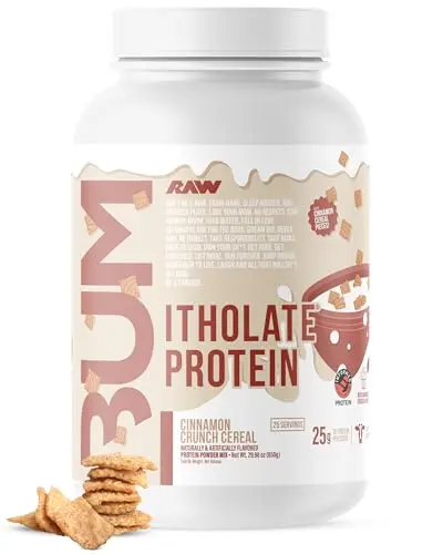 RAW Whey Protein Powder Isolate cinnamon crunch flavor