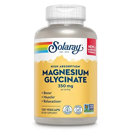 SOLARAY Magnesium Glycinate supplement bottle