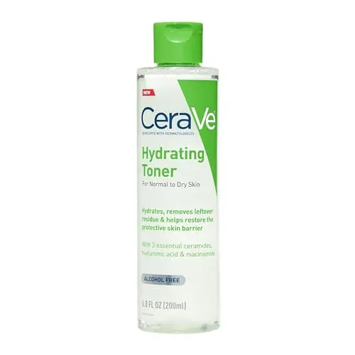 CeraVe Hydrating Toner bottle with blue pump