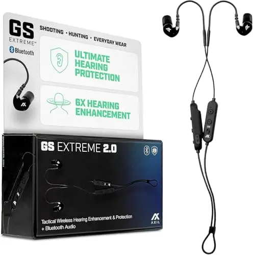 AXIL GS Extreme 2.0 electronic shooting earbuds with ear hooks