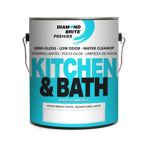 Diamond Brite Kitchen & Bathroom white semi-gloss latex paint