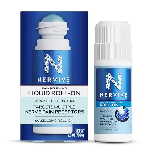 Nervive pain relieving roll on bottle