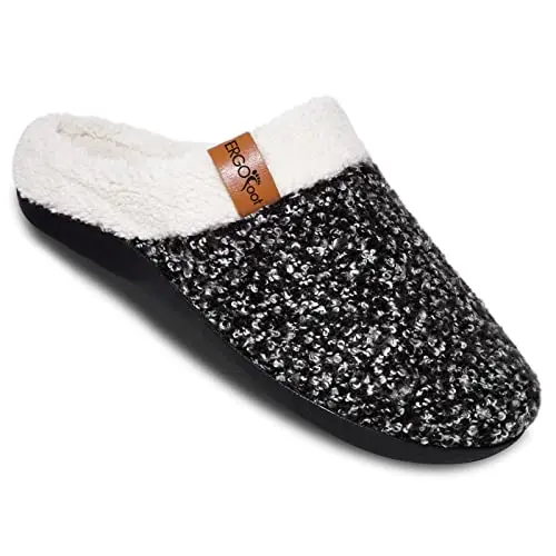 ERGOfoot orthopedic slippers with sherpa lining and arch support