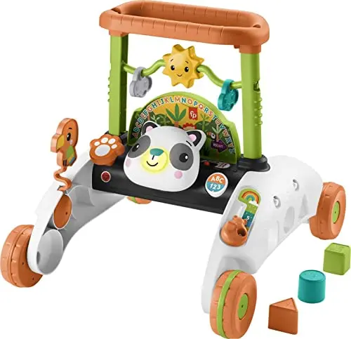 Fisher-Price 2-sided panda walker with steady speed wheels and Smart Stages learning