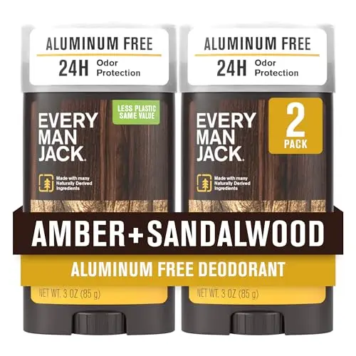 Every Man Jack Amber and Sandalwood Deodorant Stick